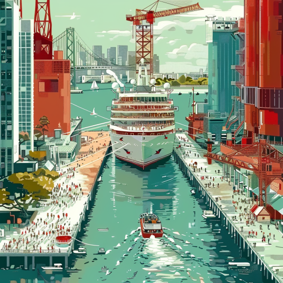 Rendering Cruise Ship as Housing